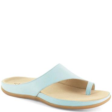 STRIVE WOMENS TOE POST MULE SANDAL - SEAFOAM